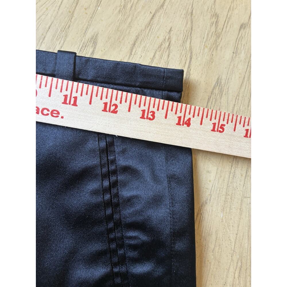 VTG HERMES Paris Black 100% Silk Pants Satin Trousers 1986 Women S (4) Pristine - Picture 6 of 16
